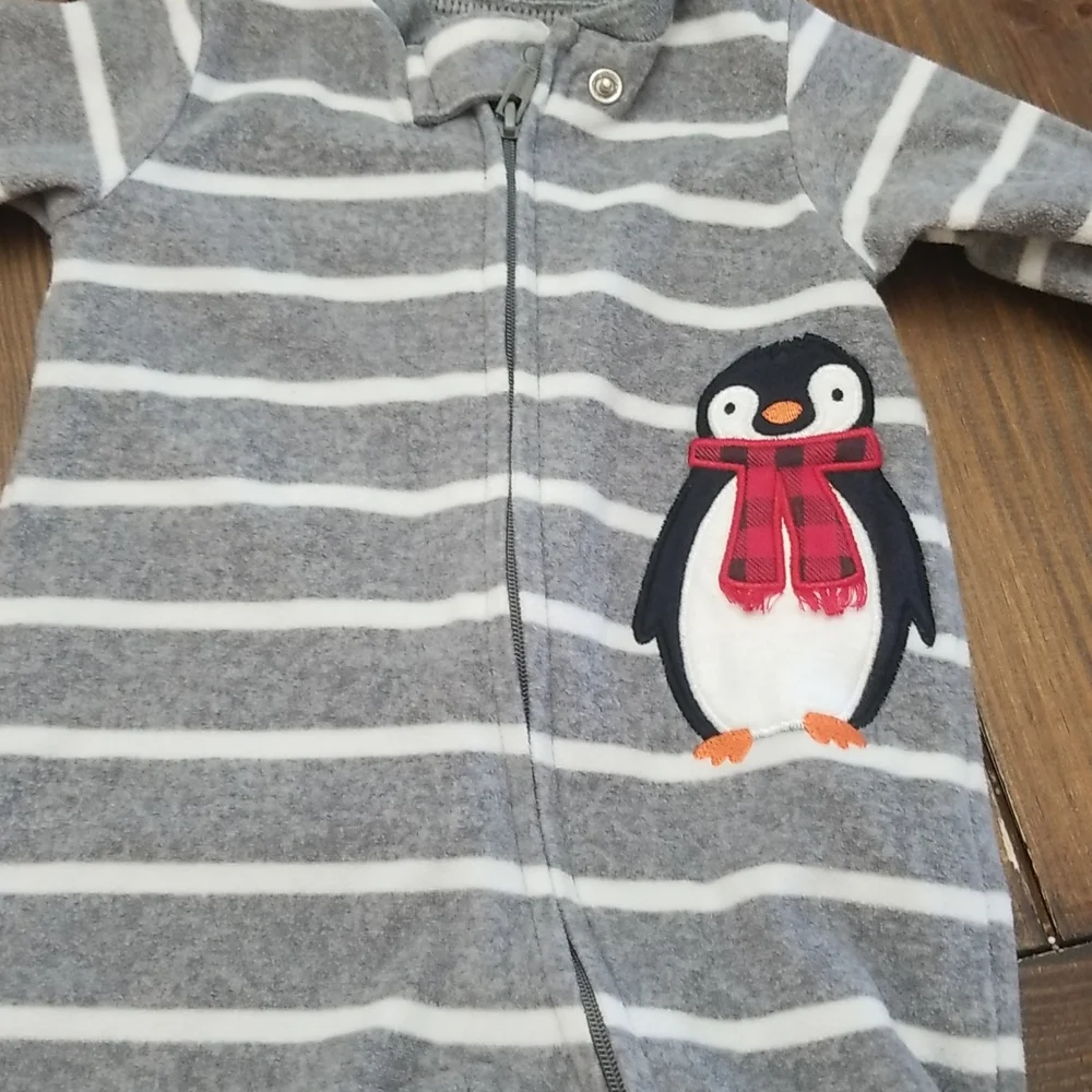 Carter's Christmas Fleece Footed Pajama Bundle 3 Month